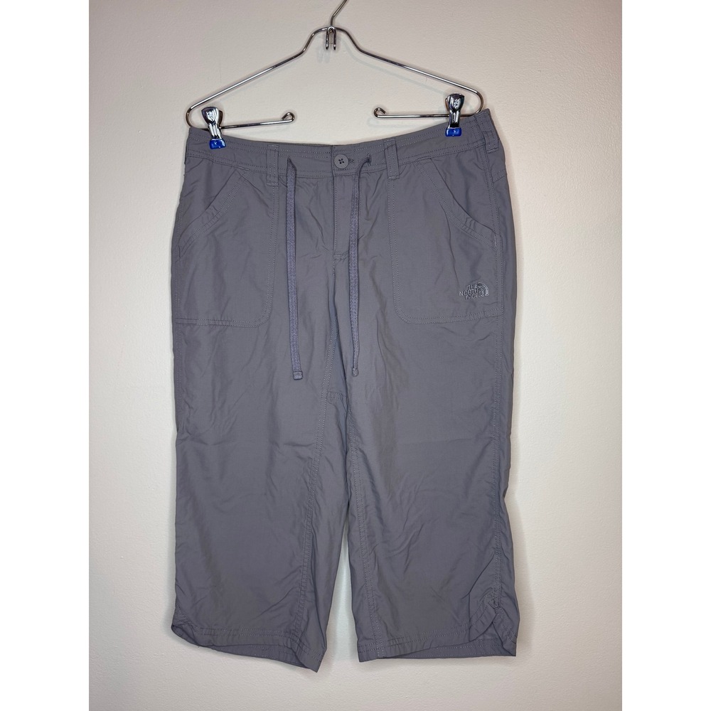The North Face Womens Horizon Capri Pants Grey Nylon Hiking Outdoor Size 8